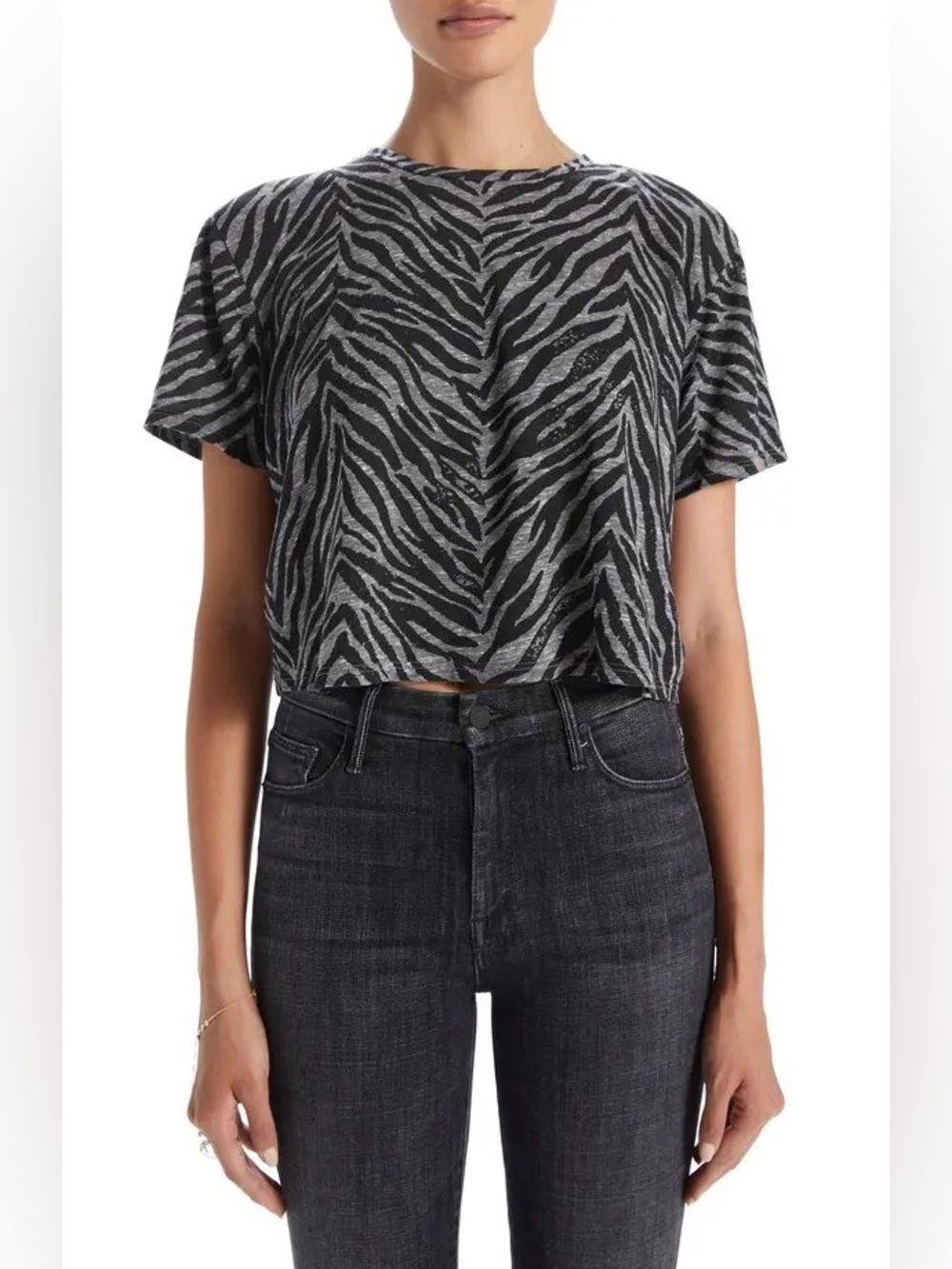 MOTHER
Against The Wild Slouch Crop T-Shirt